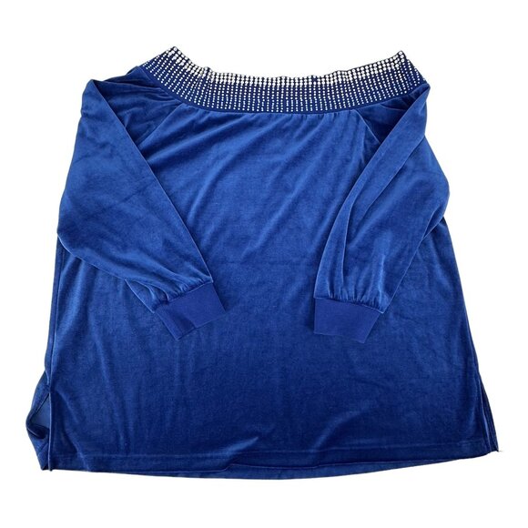 Roaman's Plus Size 2X Women's Studded Two Pc Set Pants L/S Sweater VTG - Picture 10 of 13